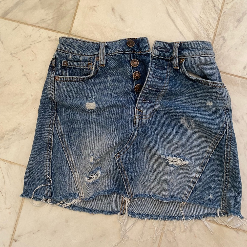 Free people Jean skirt